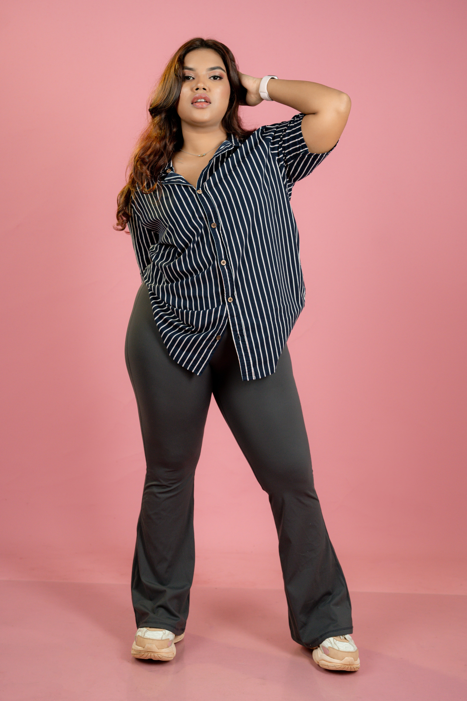 Solid navy stripes unisex shirts Solid navy stripes unisex shirts